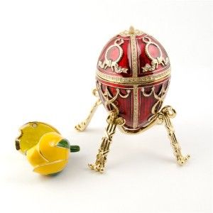 Faberge Egg Rosebud Egg Imperial Russian Easter E05 7