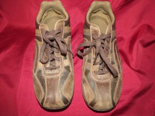 Mens Falls Creek Brown Leather Dress Casual Shoes Size 7 5 Used