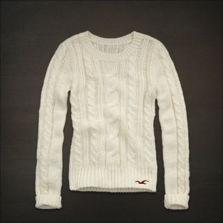 hollister women s fallbrook sweater in cream size large