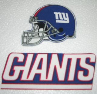 New York Giants Fabric Iron on Appliques AE