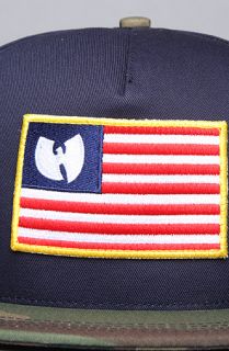 Wutang Brand Limited The Iron Flag Snapback Cap in Navy  Karmaloop