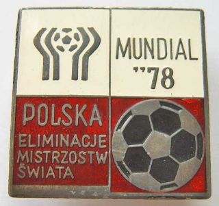 Poland Football Badge 1978 FIFA World Cup Argentina