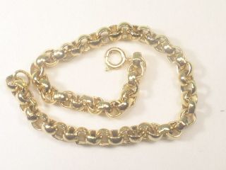 ERWIN PEARL 9 OPEN CABLE CHAIN ANKLE BRACELET 14kt gold gp #p 79