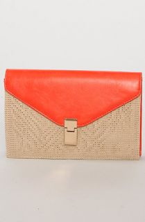 Urban Expressions The Mariel Bag in Red and Off White