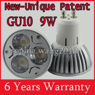  Lampada 6W 9W GU10 MR16 LED Faretti Orientabile Luce White
