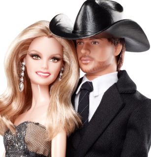 Tim McGraw Faith Hill Country Music Star Singer Barbie Doll Glam Gown