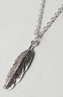 Accessories Boutique The Feather Necklace in Silver