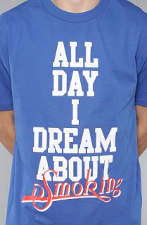 Sneaktip The All Day I Dream About Smoking Tee in Royal  Karmaloop