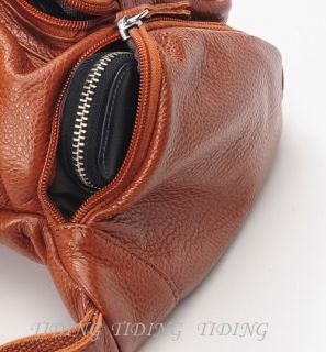 New Arrival Top Leather Brown Fanny Packs Waist Belt Travel Bags