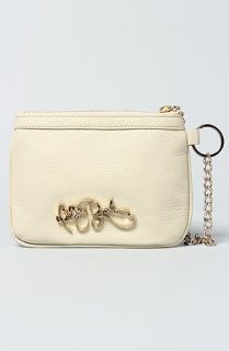 Betsey Johnson The Jeweled Top Zip Coin Purse in Ivory  Karmaloop