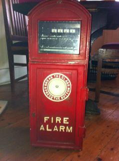 Vintage Cast Iron Fire Alarm from An Old Estate 1920s Fully Equipped