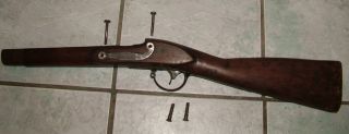  War Springfield Mdl1816 Musket Stock Gun parts w accessories no rifle