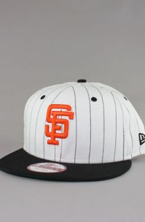 123SNAPBACKS San Francisco Giants Snapback HatPinstripeWhiteBlack