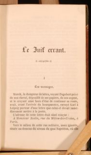 1844 45 11V Le Juif Errant Eugene Sue