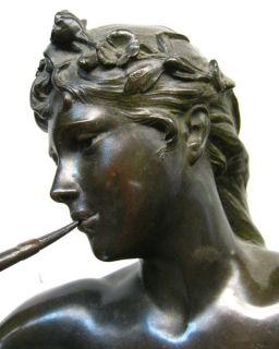 Eugene Marioton Muse des Bois Bronze Sculpture