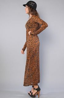 MINKPINK The Into The Wild Maxi Dress in Ochre