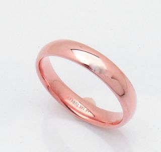 Silk Fit Wedding Band Ring 14k Pink Rose Gold All Sizes