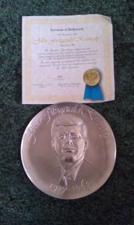 John Fitzgerald Kennedy Memorial Plate     1973      Hamilton Mint
