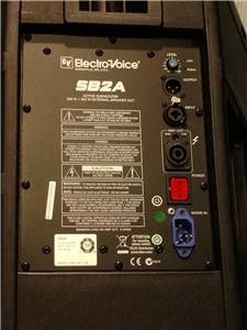 Electro Voice EV SB2A Dual Powered SB122 Passive Subwoofers Liteweight