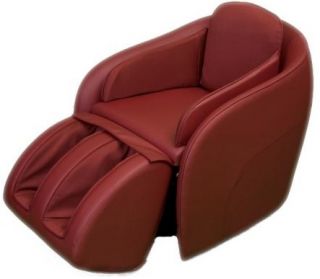  Red Hidden Legrest Full Body Massage Chair w Foot Reflexology