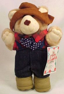 1986 Farrell Furskin Teddy Bear Fr Wendys Mint in Bag