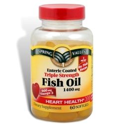 Fish Oil 1400 MG 60 Softgels Spring Valley