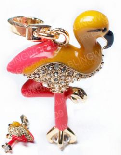Diamante Flamingo Charm Pendant Juicy Courture Bracelet