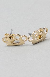 Accessories Boutique The Knuckle Up Earrings in Gold