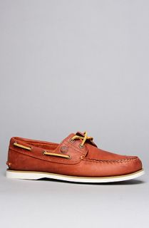 Timberland The Timberland Icon Classic 2Eye Boat Shoe in Orange Ginger
