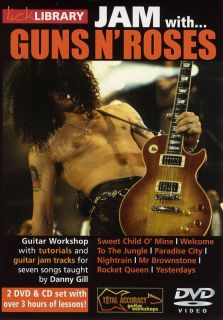 Jam with Guns N Roses Lick Library Guitar 2 DVDs CD
