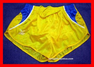 football thailand fbt running shorts vibrant yellow large 32 34