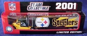   Pittsburgh Steelers Diecast Collectibles NFL Fleer Truck 1 80 Truck