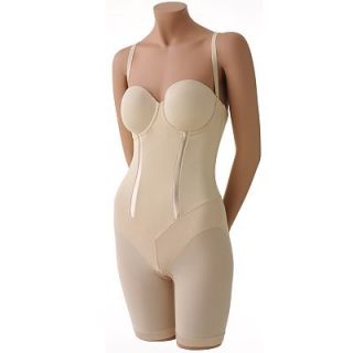 Flexees 2356 Firm Control Easy Up Long Leg Strapless Bodybriefer 34 36