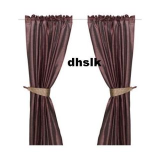 IKEA Felicia Curtains Drapes Purple Lilac Silk Effect