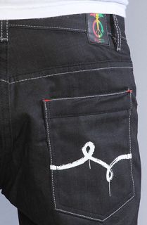 LRG The Uprise True Straight Fit Jeans in Raw Black