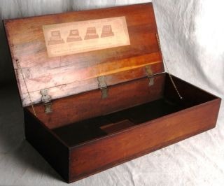 L4 FERRY MORSE 1930s GENERAL STORE WOOD, BRASS BOX JOINT GARDEN SEED