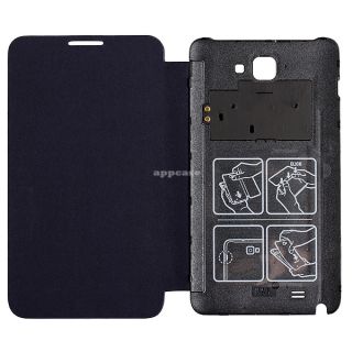 Genuine SAMSUNG Flip Cover Navy For Galaxy Note i717 LTE Only