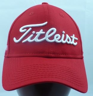 Titleist Low Profile Fitted Hat New Era Red with True Fitted Sizes 6 7