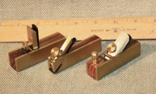 BRASS MICRO PRECISION PLANES LUTHIER MODELS WOOD CARVING TOOLS MAN