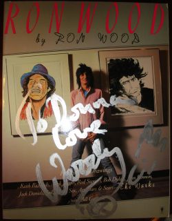 Signed Copy Ron Wood by Ron Wood 1st Ed Autograph Rolling Stones Book