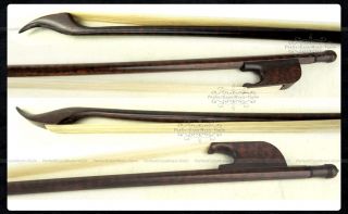  Beautiful Grain Snakewood Baroque style 4/4 Violin Bow Stiff Fast 59g