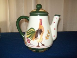 Bella Casa by Ganz Teapot depicting A Colorful Rooster