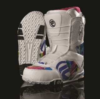 New Flow The Luxe Quickfit White Womens 7 Snowboard Boots Advanced