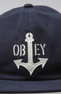 Obey The Dry Dock Hat in Navy Concrete