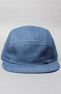 HUF The Washed Denim Volley Hat in Indigo