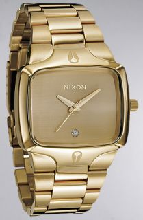 Nixon The Player Watch in Gold Concrete