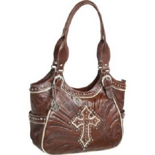 Handbags American West 3 Compartment Tote Tularosa Co Tan/Brown Shoes