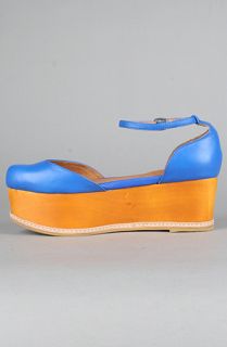 Jeffrey Campbell The Sue Bee Shoe in Neon Blue
