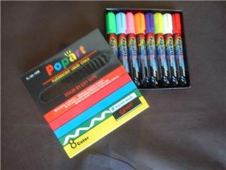 Fluorescent Neon Chalk Small Markers 8 Colors US Seller