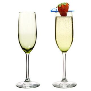 New Olive Tinted Glass Champagne Flutes 8 oz 12 Pcs Lot